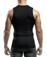 Brisira 2-Pack Men Coolmax Sleeveless Muscle Vest Fitness Workout Athletic Compression Shirt Size S to 2XL